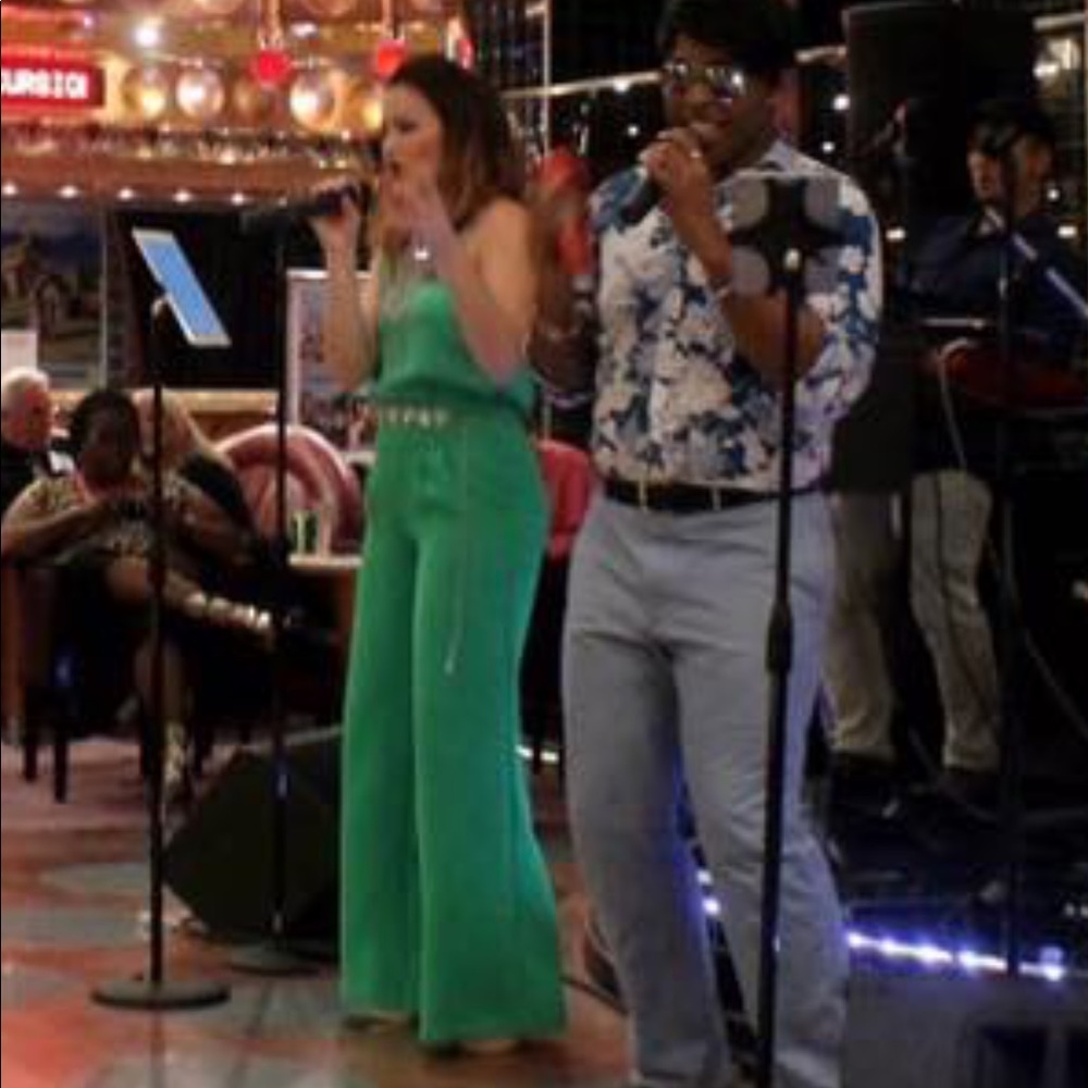 Kelly green disco diva 2 piece